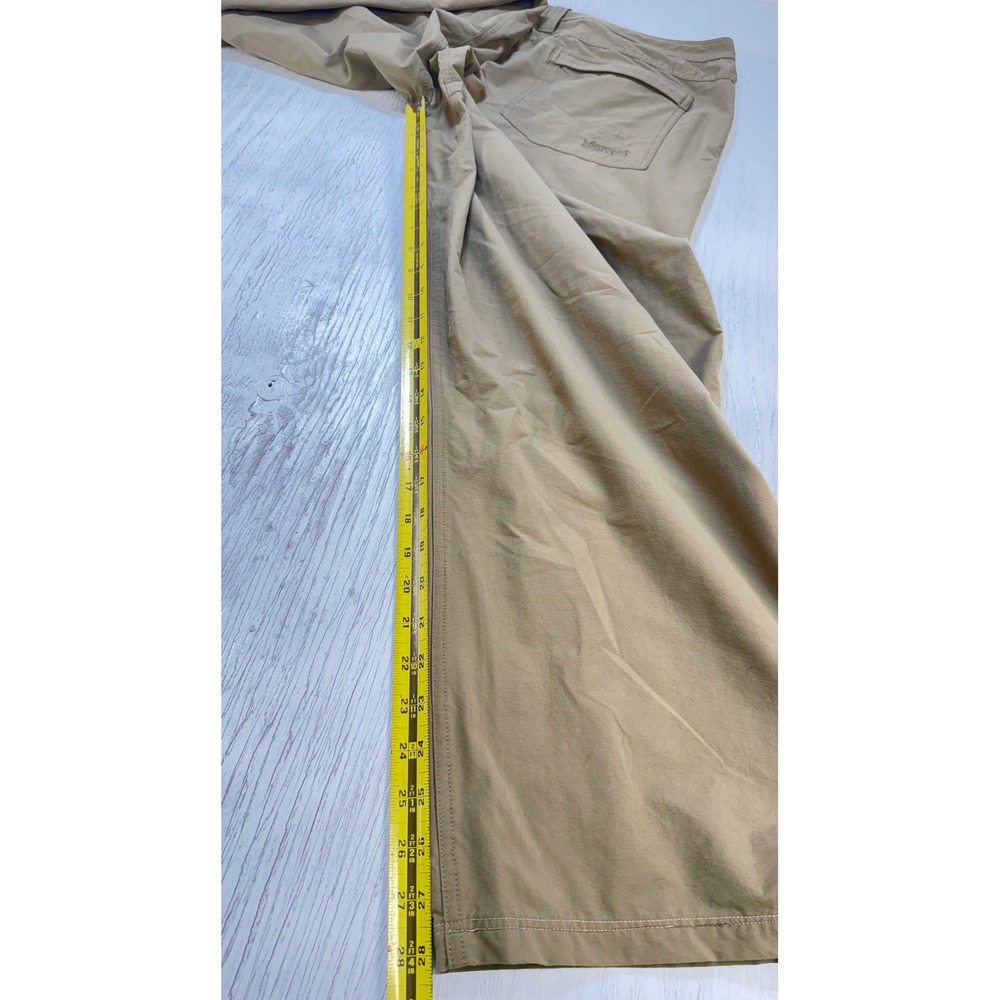 Marmot Mens Hiking Pants Size 40 Khaki Nylon Blend Straight Leg Outdoor - Picture 7 of 9